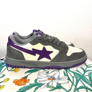 Bape court sta royal purple grey pigeon